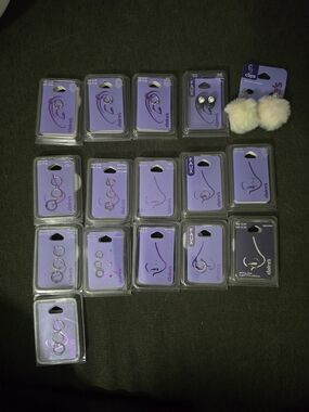 Set Of 16 Claire's Jewelry Packs
